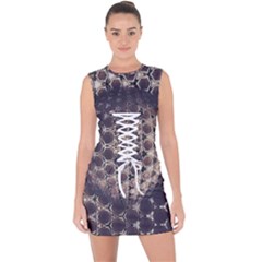 Trypophobia Lace Up Front Bodycon Dress by MRNStudios