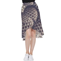 Trypophobia Frill Hi Low Chiffon Skirt by MRNStudios