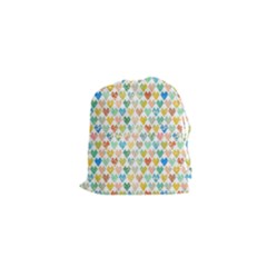 Multicolored Hearts Drawstring Pouch (xs)