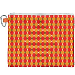 Illusion Blocks Pattern Canvas Cosmetic Bag (xxxl) by Sparkle