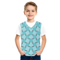 Illusion Blocks Pattern Kids  Basketball Tank Top by Sparkle