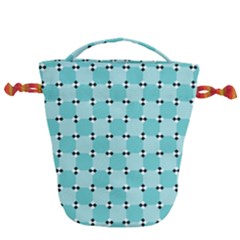 Illusion Blocks Pattern Drawstring Bucket Bag by Sparkle
