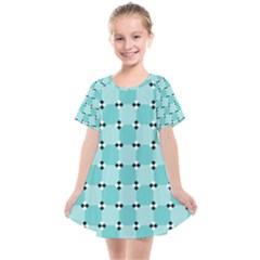 Illusion Blocks Pattern Kids  Smock Dress by Sparkle