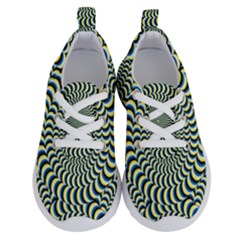 Illusion Waves Pattern Running Shoes by Sparkle