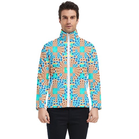 Illusion Waves Pattern Men s Bomber Jacket by Sparkle