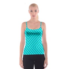 Illusion Waves Pattern Spaghetti Strap Top