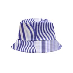 Illusion Waves Pattern Inside Out Bucket Hat (kids) by Sparkle