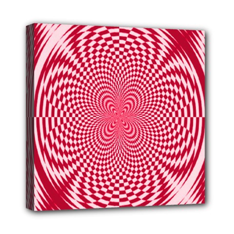 Illusion Floral Pattern Mini Canvas 8  x 8  (Stretched)
