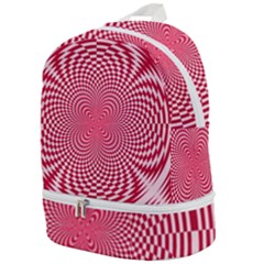 Illusion Floral Pattern Zip Bottom Backpack by Sparkle