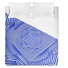 Illusion Waves Pattern Duvet Cover (queen Size) by Sparkle