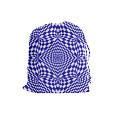 Illusion Waves Pattern Drawstring Pouch (Large)