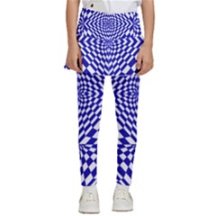 Illusion Waves Pattern Kids  Skirted Pants by Sparkle