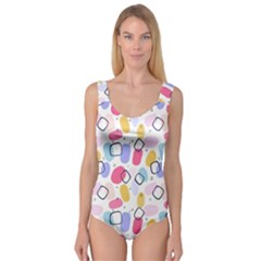 Abstract Multicolored Shapes Princess Tank Leotard  by SychEva