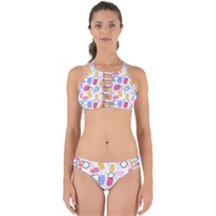 Abstract Multicolored Shapes Perfectly Cut Out Bikini Set by SychEva