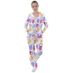 Abstract Multicolored Shapes Women s Tracksuit by SychEva