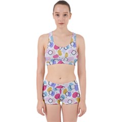 Abstract Multicolored Shapes Work It Out Gym Set by SychEva