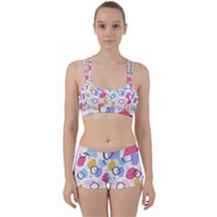Abstract Multicolored Shapes Perfect Fit Gym Set by SychEva