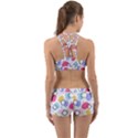 Abstract Multicolored Shapes Back Web Gym Set View2