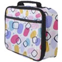 Abstract Multicolored Shapes Full Print Lunch Bag View4
