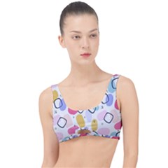 Abstract Multicolored Shapes The Little Details Bikini Top by SychEva