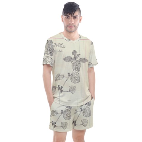 Lemon Balm Men s Mesh Tee And Shorts Set by Limerence