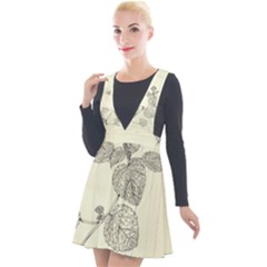 Lemon Balm Plunge Pinafore Velour Dress by Limerence