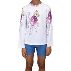Carnie Squid Kids  Long Sleeve Swimwear by Limerence