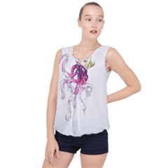 Carnie Squid Bubble Hem Chiffon Tank Top by Limerence