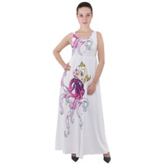 Carnie Squid Empire Waist Velour Maxi Dress