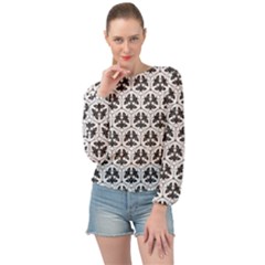 Night Moths Banded Bottom Chiffon Top