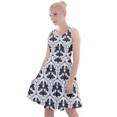 Night Moths Knee Length Skater Dress