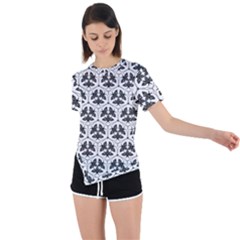 Night Moths Asymmetrical Short Sleeve Sports Tee by SychEva