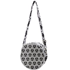 Night Moths Crossbody Circle Bag