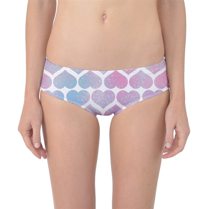 Multicolored Hearts Classic Bikini Bottoms