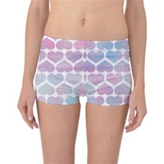 Multicolored Hearts Reversible Boyleg Bikini Bottoms by SychEva