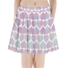 Multicolored Hearts Pleated Mini Skirt by SychEva
