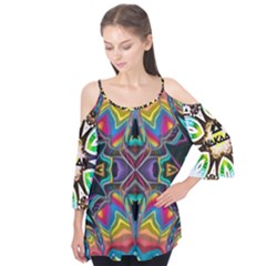 375 Chroma Digital Art Custom Kal00012 Flutter Sleeve Tee 