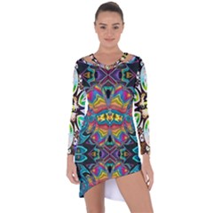 375 Chroma Digital Art Custom Kal00012 Asymmetric Cut-out Shift Dress