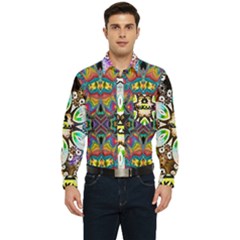 375 Chroma Digital Art Custom Kal00012 Men s Long Sleeve Pocket Shirt  by Drippycreamart