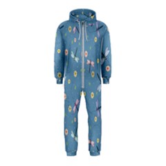 Cute Dragonflies In Spring Hooded Jumpsuit (kids) by SychEva