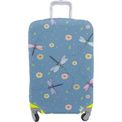 Cute Dragonflies In Spring Luggage Cover (large) by SychEva