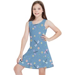 Cute Dragonflies In Spring Kids  Lightweight Sleeveless Dress by SychEva