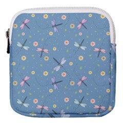 Cute Dragonflies In Spring Mini Square Pouch