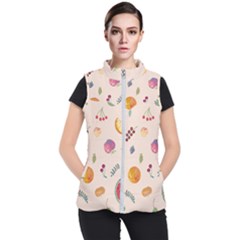 Summer Fruit Women s Puffer Vest by SychEva