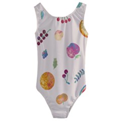 Summer Fruit Kids  Cut-out Back One Piece Swimsuit by SychEva