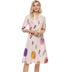 Summer Fruit Classy Knee Length Dress by SychEva