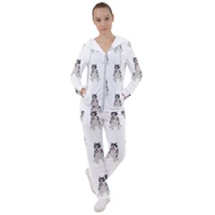 Cute Husky Puppies Women s Tracksuit by SychEva