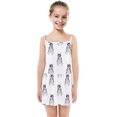 Cute Husky Puppies Kids  Summer Sun Dress by SychEva