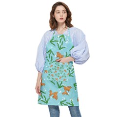 Gold Fish Pocket Apron by SychEva