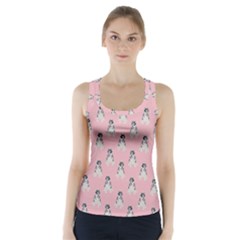 Cute Husky Racer Back Sports Top by SychEva